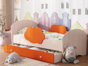Кровать Тучка с ящиком дуб-оранж в Кунгуре - kungur.magazinmebel.ru | фото - изображение 1