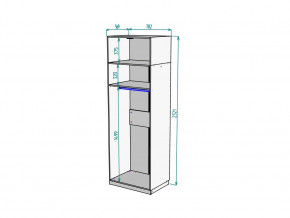 Шкаф Malta light H287 с антресолью HA2 Белый в Кунгуре - kungur.magazinmebel.ru | фото - изображение 2