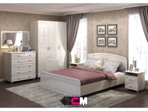 Спальня Виктория МДФ с большим комодом в Кунгуре - kungur.magazinmebel.ru | фото